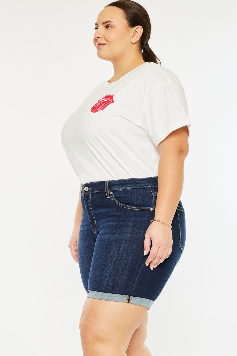 Chance Mid Rise Shorts (Plus Size) - Official Kancan USA