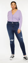 Taly High Rise Super Skinny Jeans (Plus Size) - Official Kancan USA