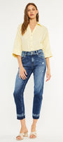 Georgia Ultra High Rise Slim Straight Leg Jeans - Official Kancan USA