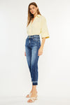 Georgia Ultra High Rise Slim Straight Leg Jeans - Official Kancan USA