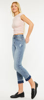 Georgia Ultra High Rise Slim Straight Leg Jeans - Official Kancan USA