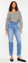 Angel Ultra High Rise Paperbag Mom Jeans - Official Kancan USA