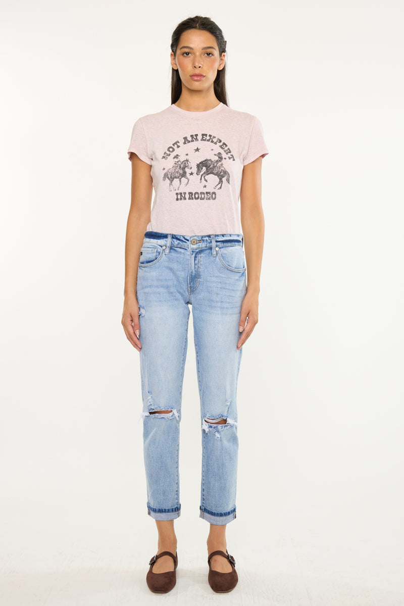 Amie High Rise Boyfriend Jeans - Official Kancan USA