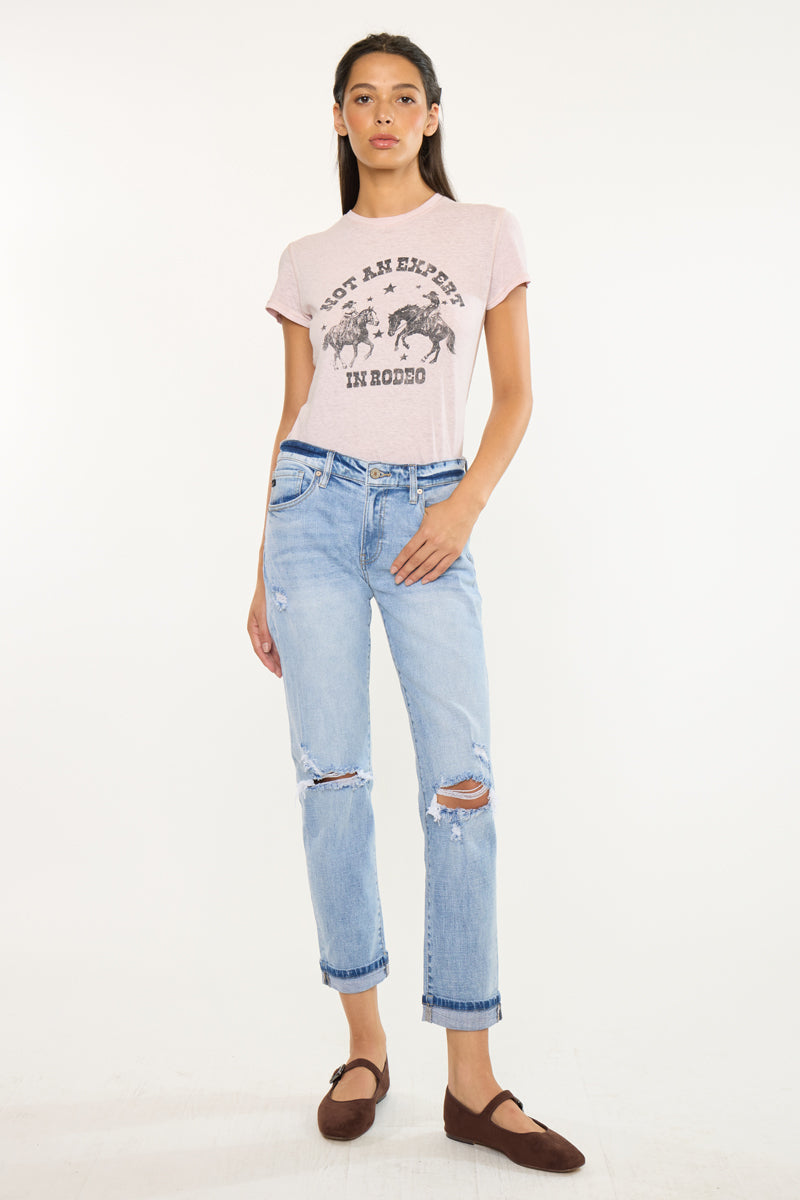 Amie High Rise Boyfriend Jeans - Official Kancan USA