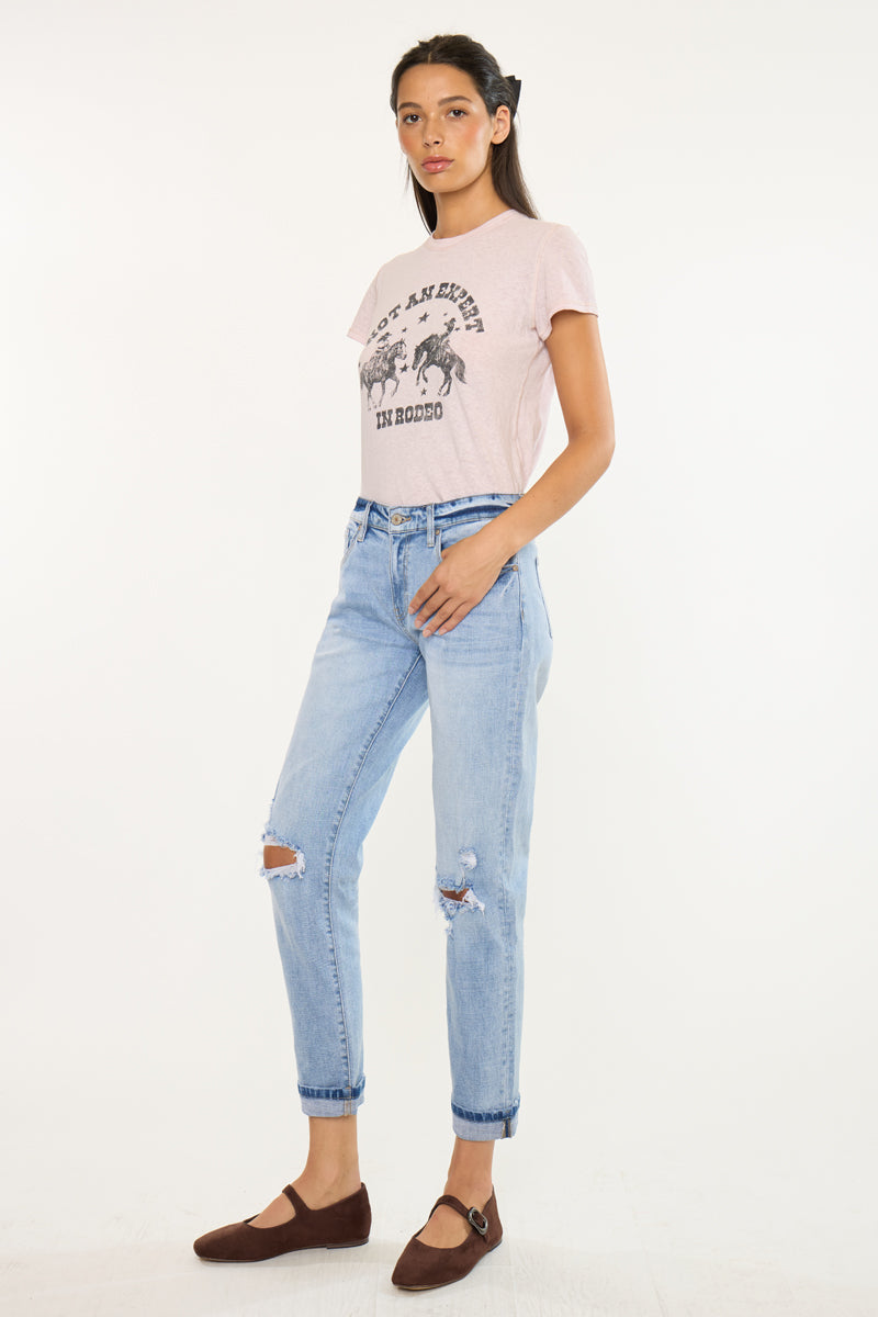 Amie High Rise Boyfriend Jeans - Official Kancan USA