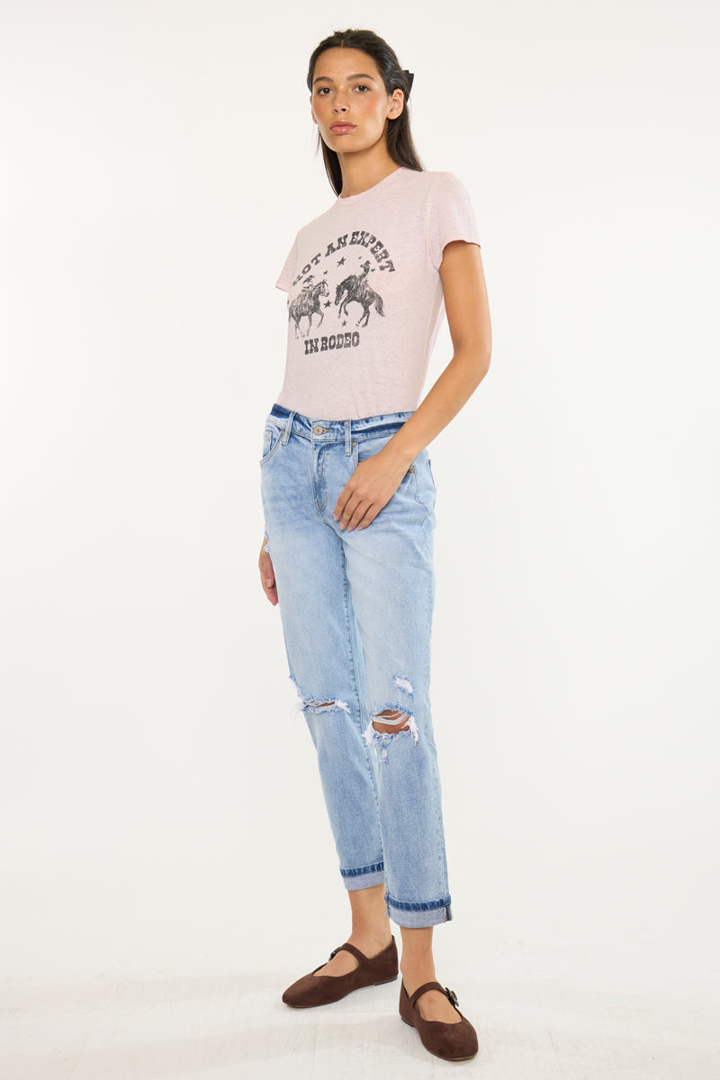 Amie High Rise Boyfriend Jeans - Official Kancan USA