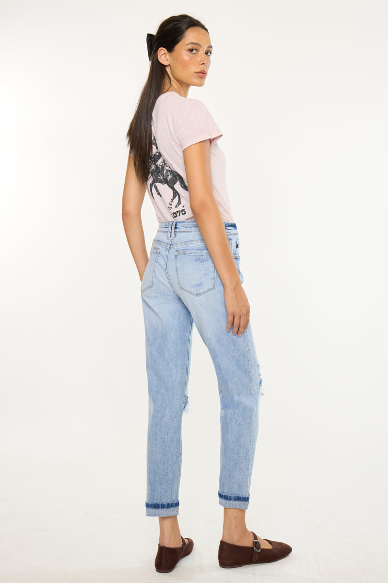 Amie High Rise Boyfriend Jeans - Official Kancan USA