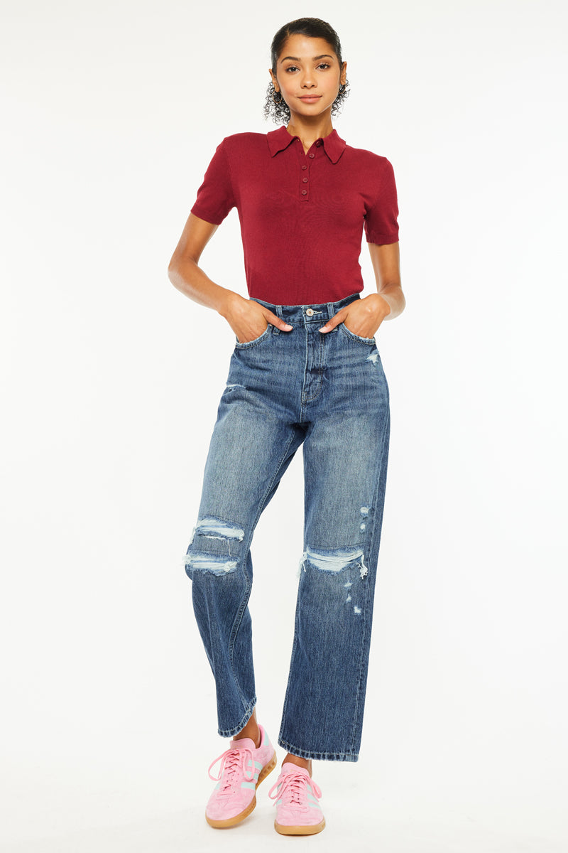 Kiara Ultra High Rise 90's Boyfriend Jeans - Official Kancan USA