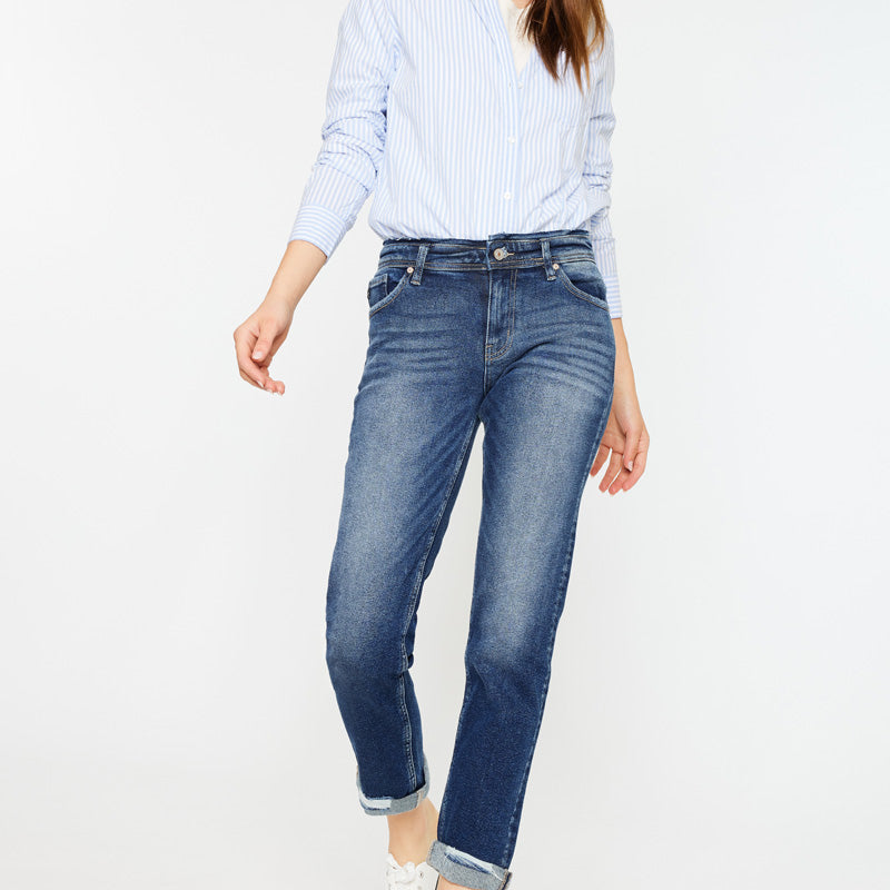Filana Mid Rise Boyfriend Jeans - Official Kancan USA
