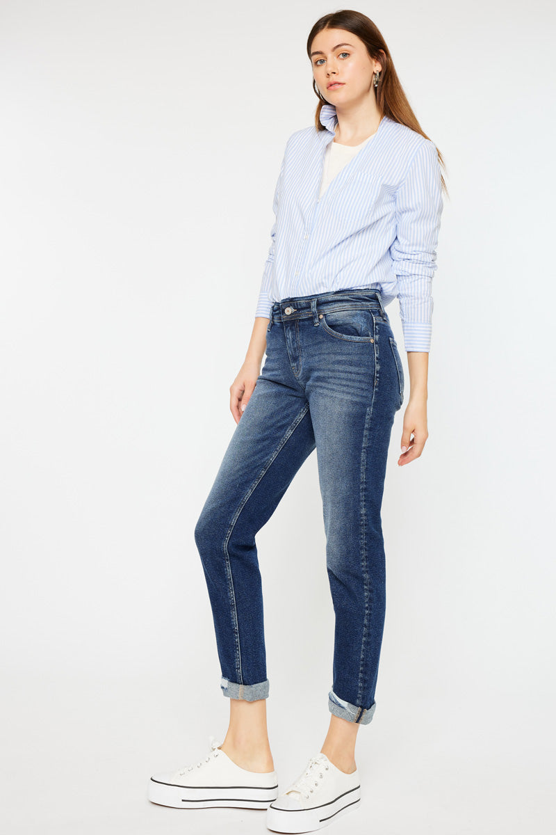 Filana Mid Rise Boyfriend Jeans - Official Kancan USA