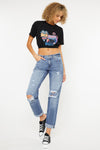 Lowell Mid Rise Classic Boyfriend Jeans - Official Kancan USA