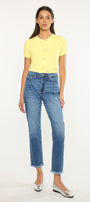 Angelina High Rise Slim Straight Leg Jeans