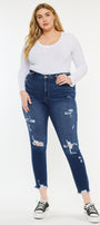 Alexia High Rise Ankle Skinny Jeans (Plus Size) - Official Kancan USA