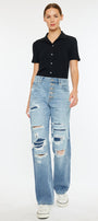 Maddie Ultra High Rise 90's Boyfriend Jeans - Official Kancan USA