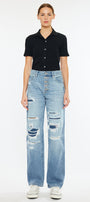 Maddie Ultra High Rise 90's Boyfriend Jeans - Official Kancan USA