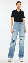 Maddie Ultra High Rise 90's Boyfriend Jeans - Official Kancan USA