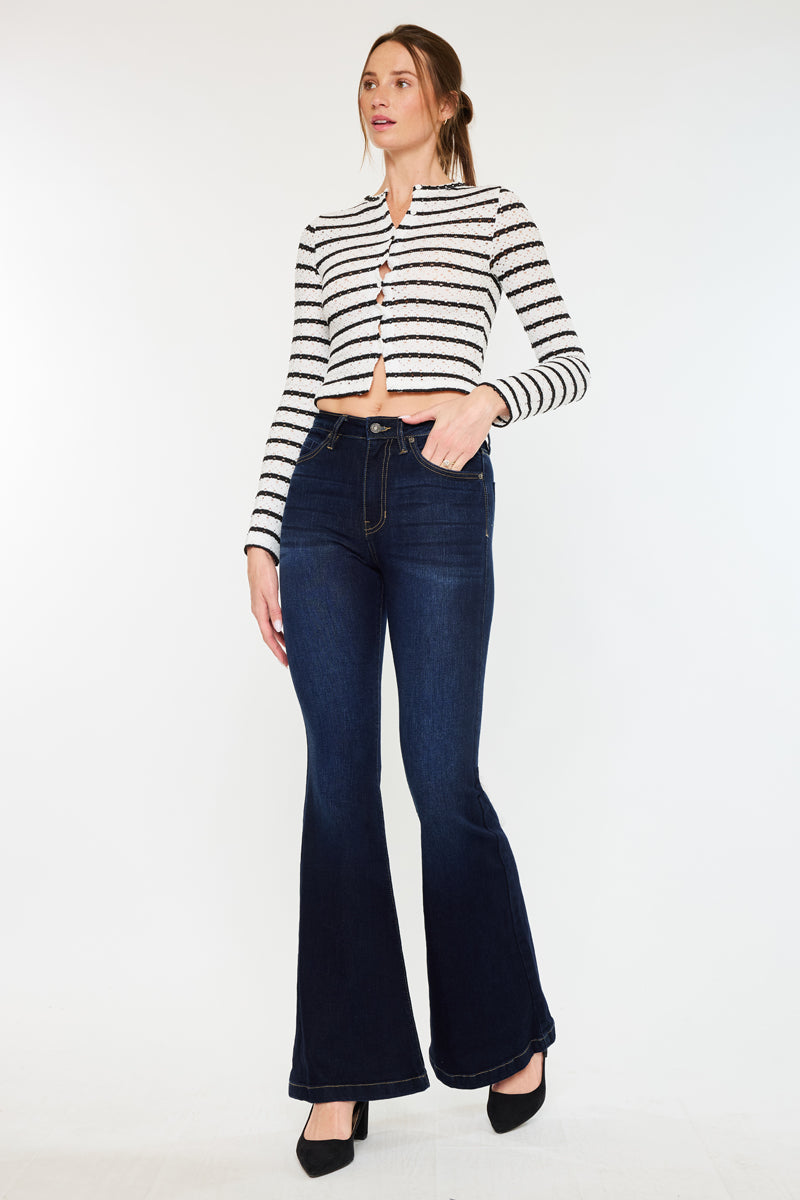 Roel High Rise Super Flare Jeans - Official Kancan USA