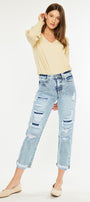 Mikel High Rise Straight Leg Jeans - Official Kancan USA