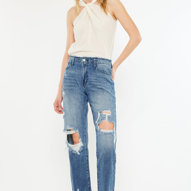 Ariela High Rise Straight Leg Jeans - Official Kancan USA