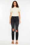 Norrine High Rise Slim Straight Leg Jeans