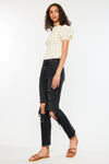 Norrine High Rise Slim Straight Leg Jeans