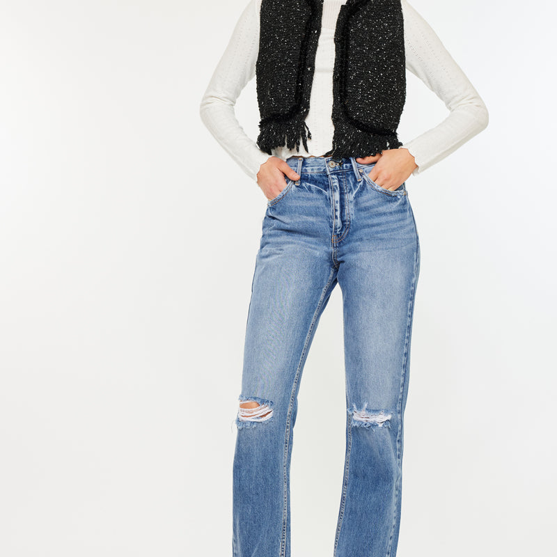 Ashe Ultra High Rise Straight Leg Jeans - Official Kancan USA