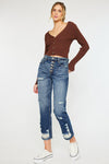 Keke High Rise Straight Leg Jeans