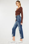 Keke High Rise Straight Leg Jeans