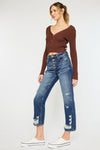 Keke High Rise Straight Leg Jeans