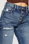 Keke High Rise Straight Leg Jeans