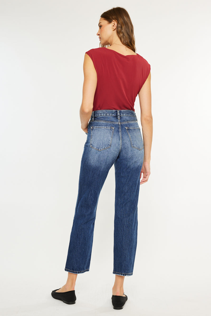 Keke High Rise Straight Leg Jeans - Official Kancan USA