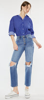 Keke High Rise Straight Leg Jeans - Official Kancan USA