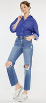 Keke High Rise Straight Leg Jeans - Official Kancan USA