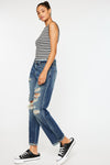 Charlize Mid Rise Boyfriend Jeans - Official Kancan USA