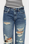 Charlize Mid Rise Boyfriend Jeans - Official Kancan USA