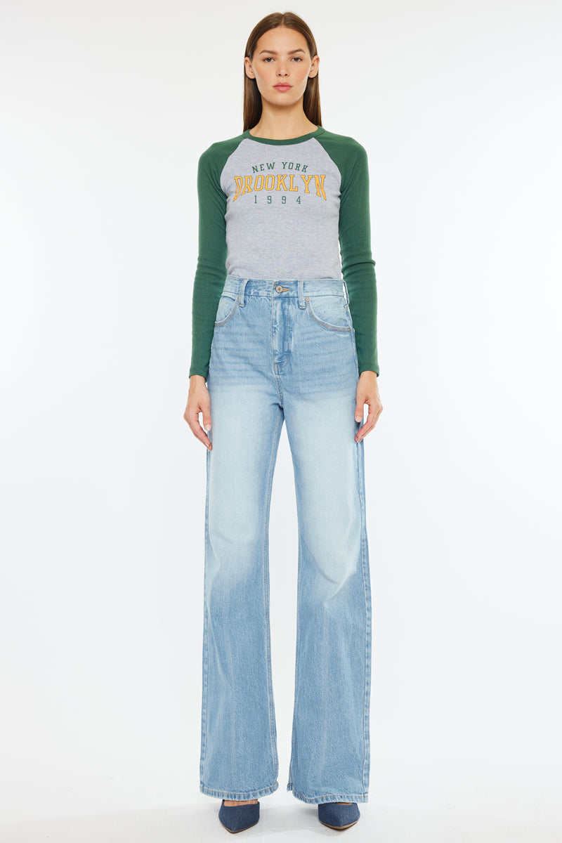 Janna High Rise 90's Flare Jeans - Official Kancan USA