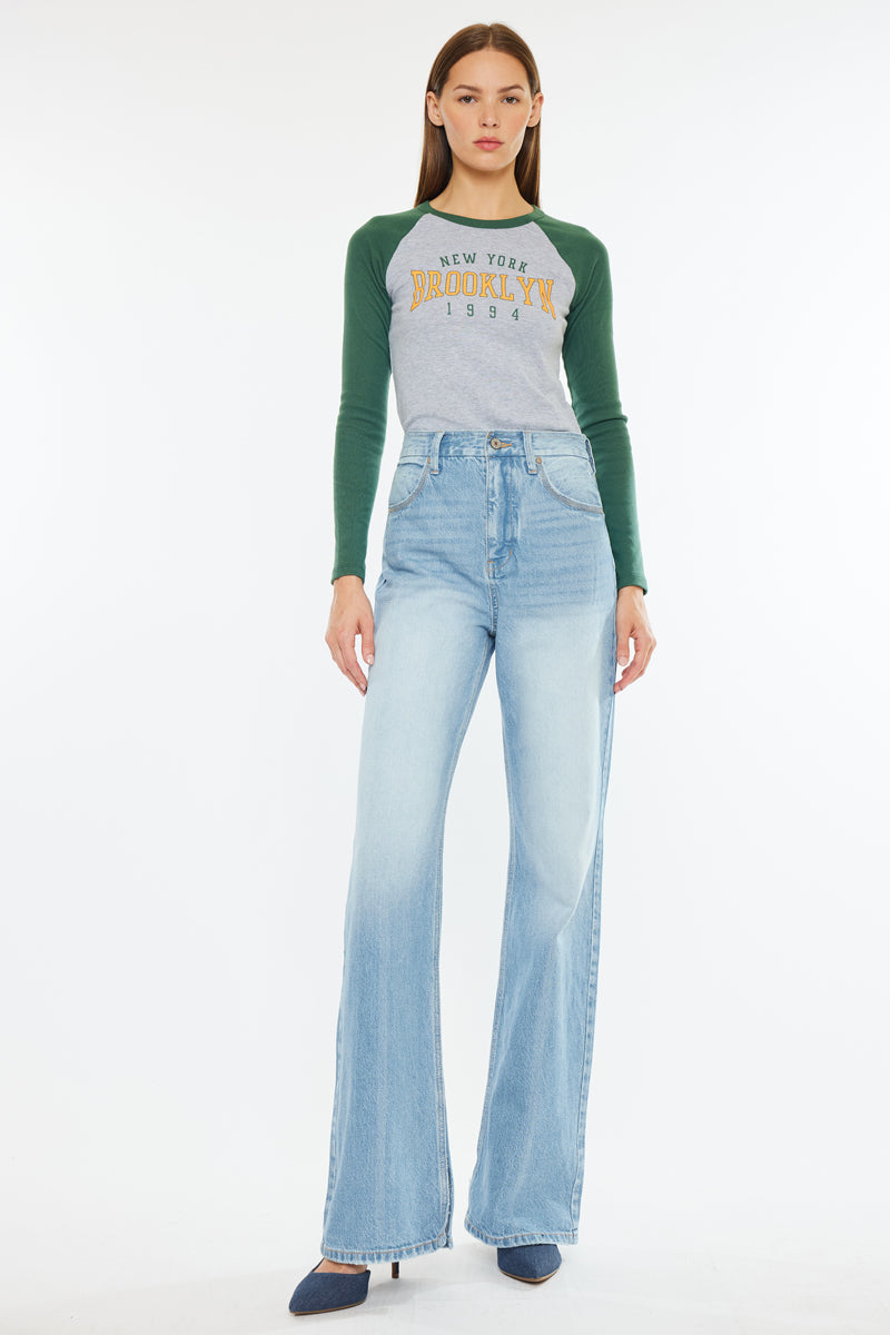 Janna High Rise 90's Flare Jeans - Official Kancan USA