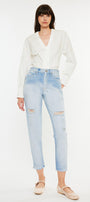 Bliss High Rise Mom Jeans - Official Kancan USA