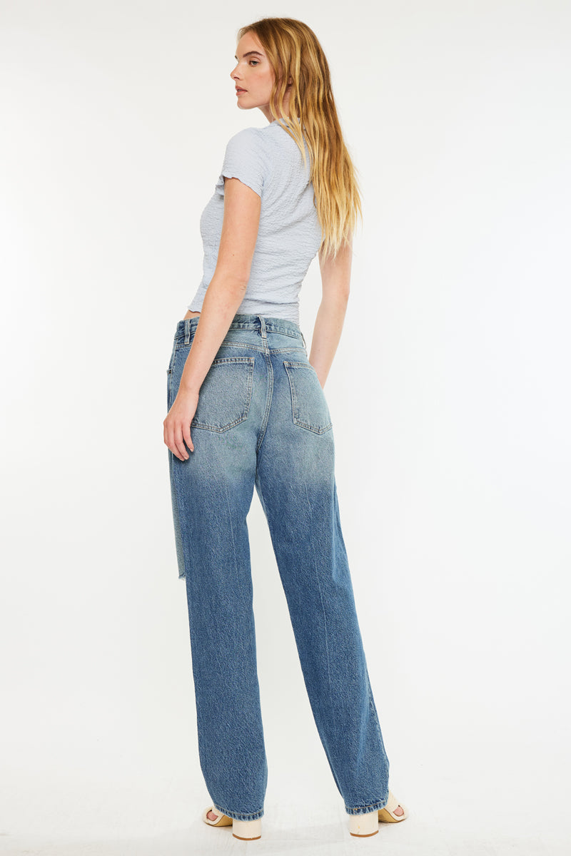 Quincy High Rise Dad Jeans - Official Kancan USA