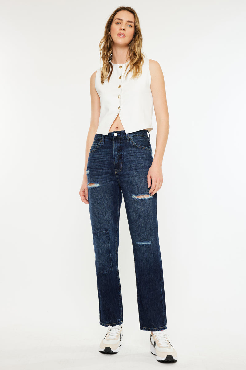 Fox Ultra High Rise 90's Boyfriend Jeans - Official Kancan USA