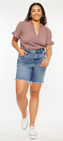 Datrina Ultra High Rise Bermuda Shorts (Plus Size) - Official Kancan USA