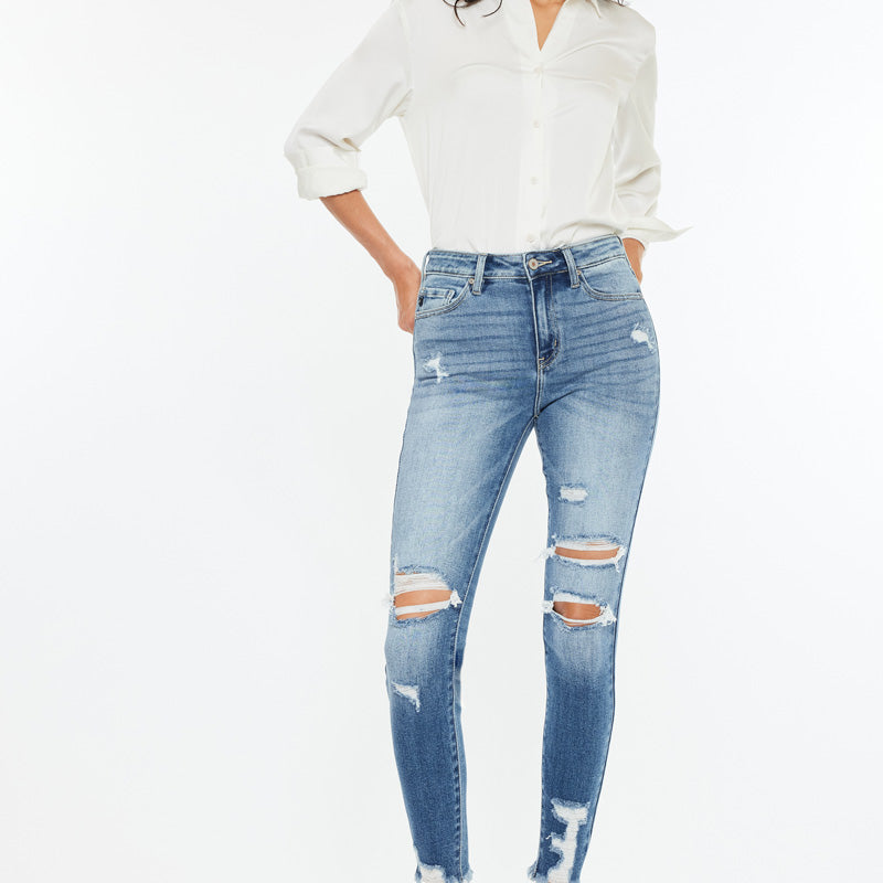 Kaden High Rise Ankle Skinny Jeans - Official Kancan USA