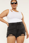 Isabelle Ultra High Rise Mom Shorts (Plus Size) - Official Kancan USA