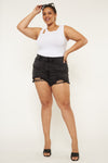 Isabelle Ultra High Rise Mom Shorts (Plus Size) - Official Kancan USA