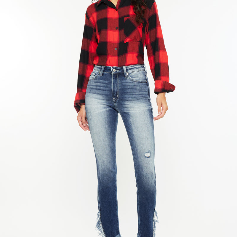 Geneva High Rise Ankle Skinny Jeans - Official Kancan USA