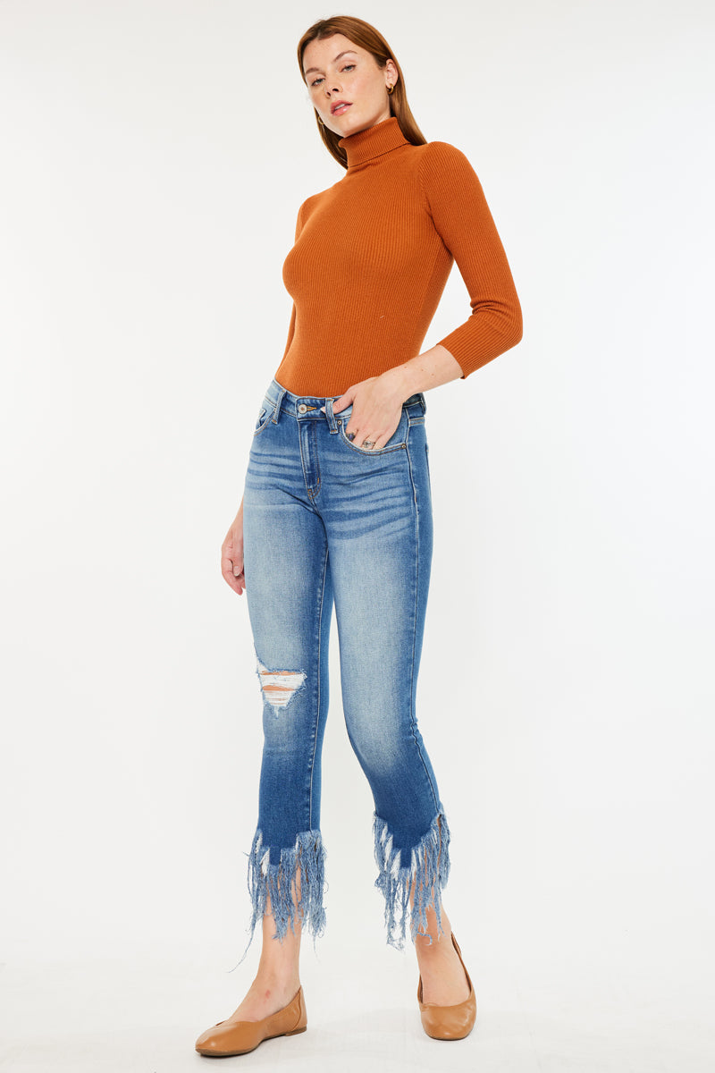 Leslie Mid Rise Ankle Skinny Jeans - Official Kancan USA