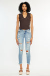 Janine Mid Rise Cropped Skinny Jeans - Official Kancan USA
