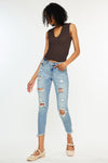 Janine Mid Rise Cropped Skinny Jeans - Official Kancan USA