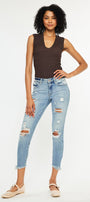 Janine Mid Rise Cropped Skinny Jeans - Official Kancan USA
