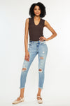 Janine Mid Rise Cropped Skinny Jeans - Official Kancan USA